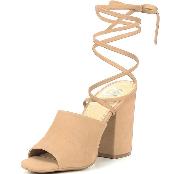 Kat-Kall Ankle Wrap Block Heel Mules - Picture 2 of 4